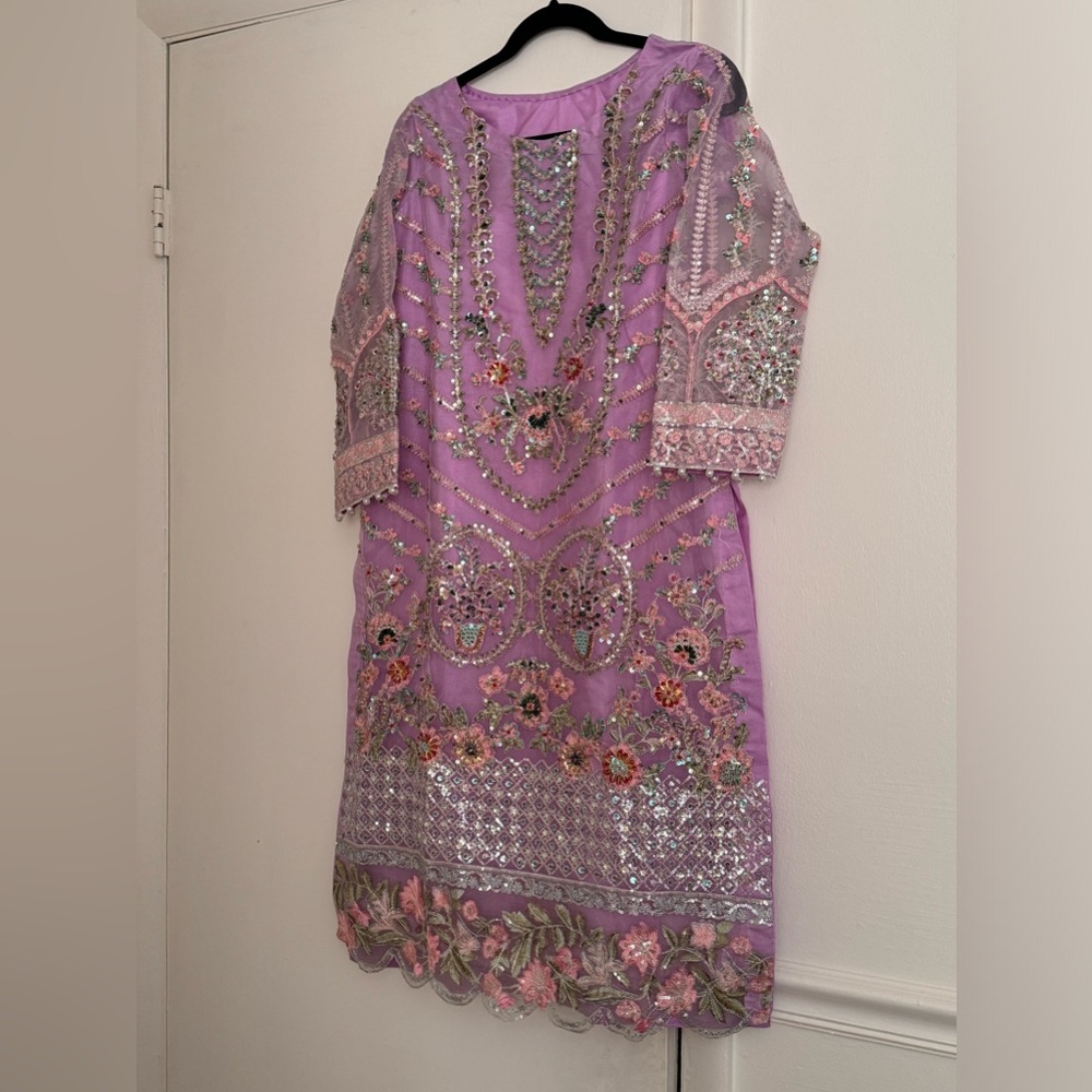 3pc heavy organza outfit